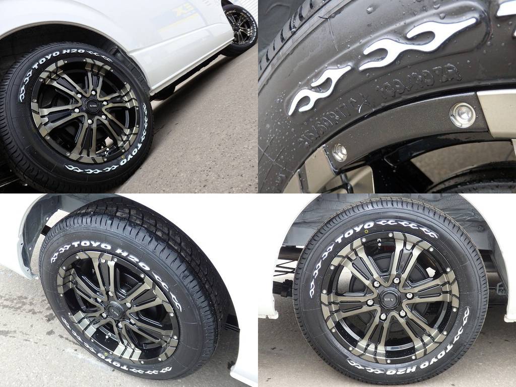 足元は、クロスクロウ17inAW/TOYOH20タイヤ！