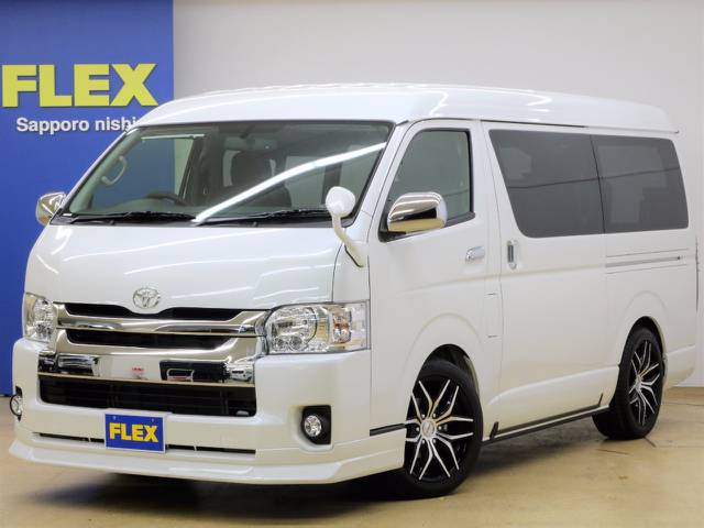 新車ハイエースワゴンＧＬＦＬＥＸオリジナル内装架装アレンジＳＴ　ＬＯＵＮＧＥ