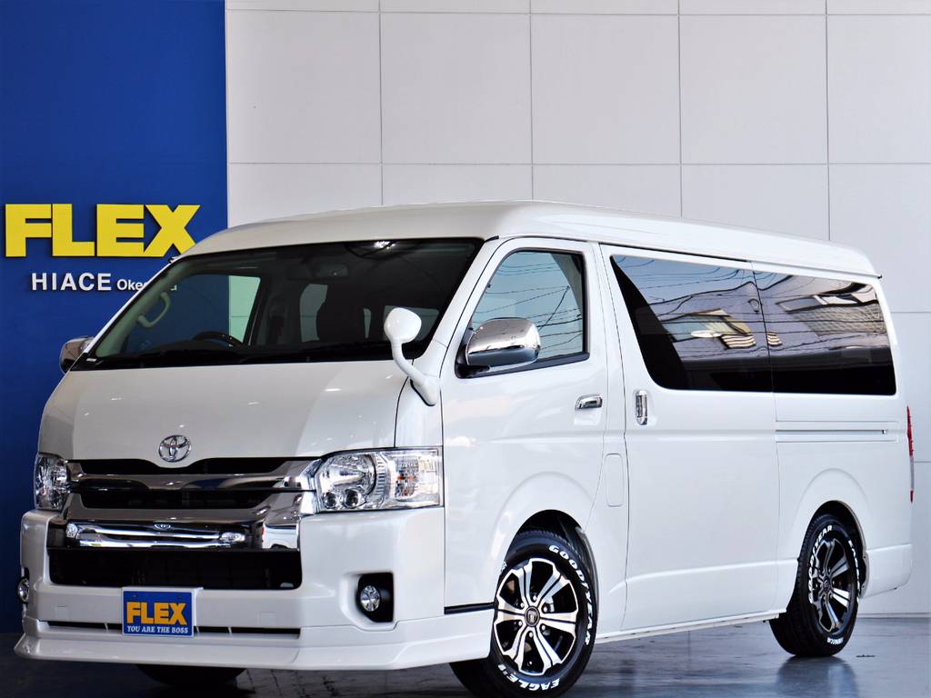 ハイエース　2.7　ＧＬ　ロング　ミドルルーフ！ＦＬＥＸオリジナルアレンジＳＴ内装架装車です♪