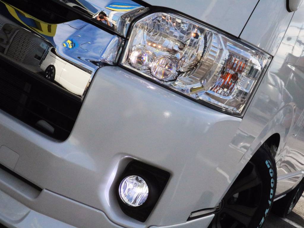メーカーオプション「ＬＥＤヘッドライト」！ＦＬＥＸオリジナルＬＥＤフォグランプ！