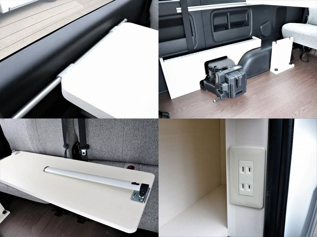 テーブルステイや１００Ｖ電源など細部にわたってこだわっております！