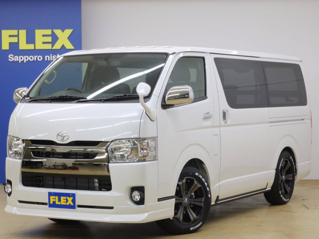 ハイエースバン 3.0 スーパーGL ダークプライム ロングボディ ディーゼルターボ 4WD スライド２段ベット