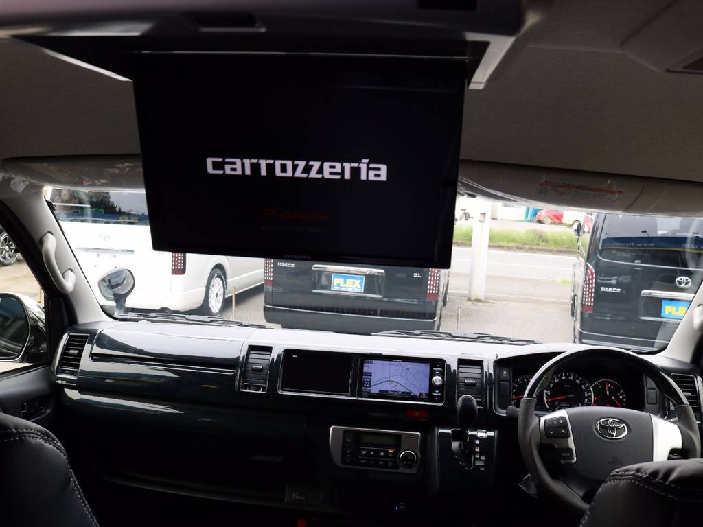 カロッツェリア製フリップダウンモニター！