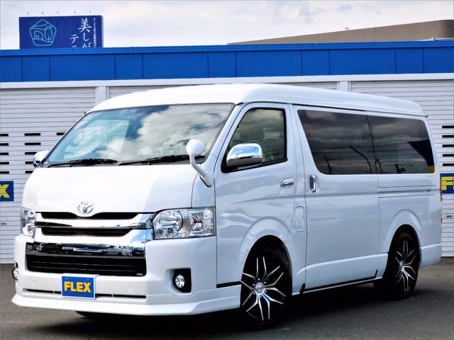 【新車ハイエースワゴンGL4WD寒冷地仕様　FLEXオリジナルNEW内装架装アレンジST】