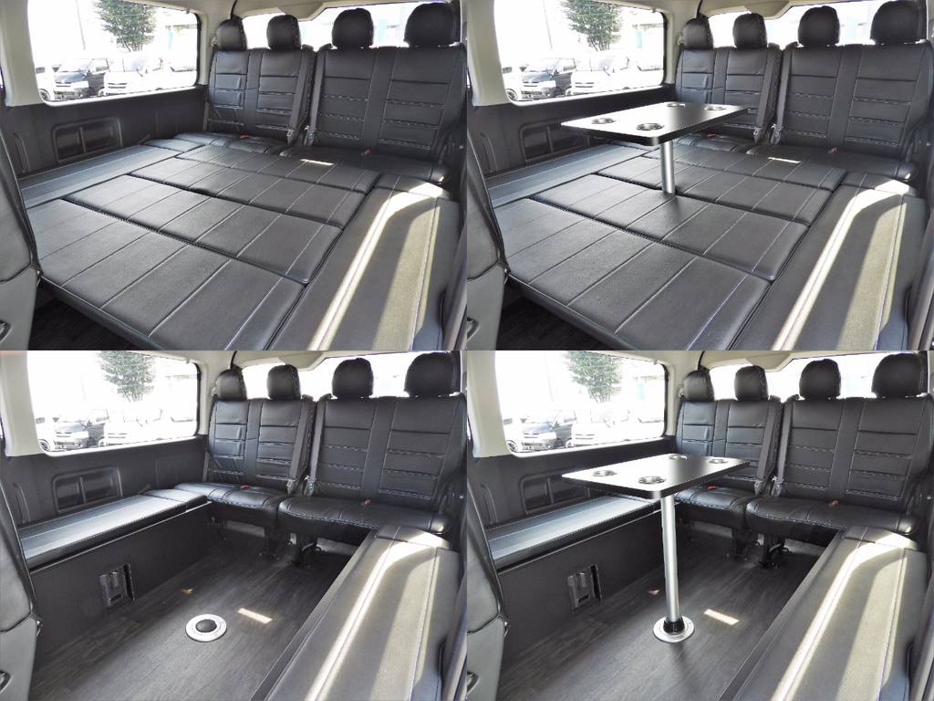 重歩行フロアにベッドマットにテーブル。前向き８名乗車など・・・使い勝手に優れた一台★