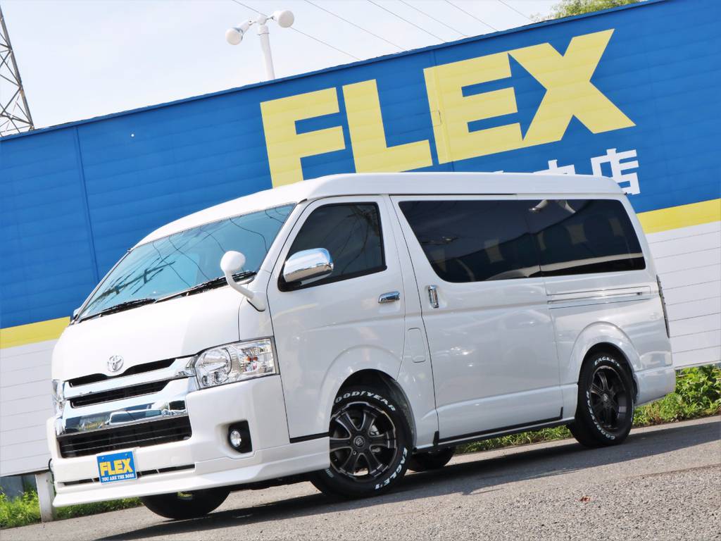 ＦＬＥＸお取り扱いのハイエースは、全車２年間のタイヤパンク保証付き！！