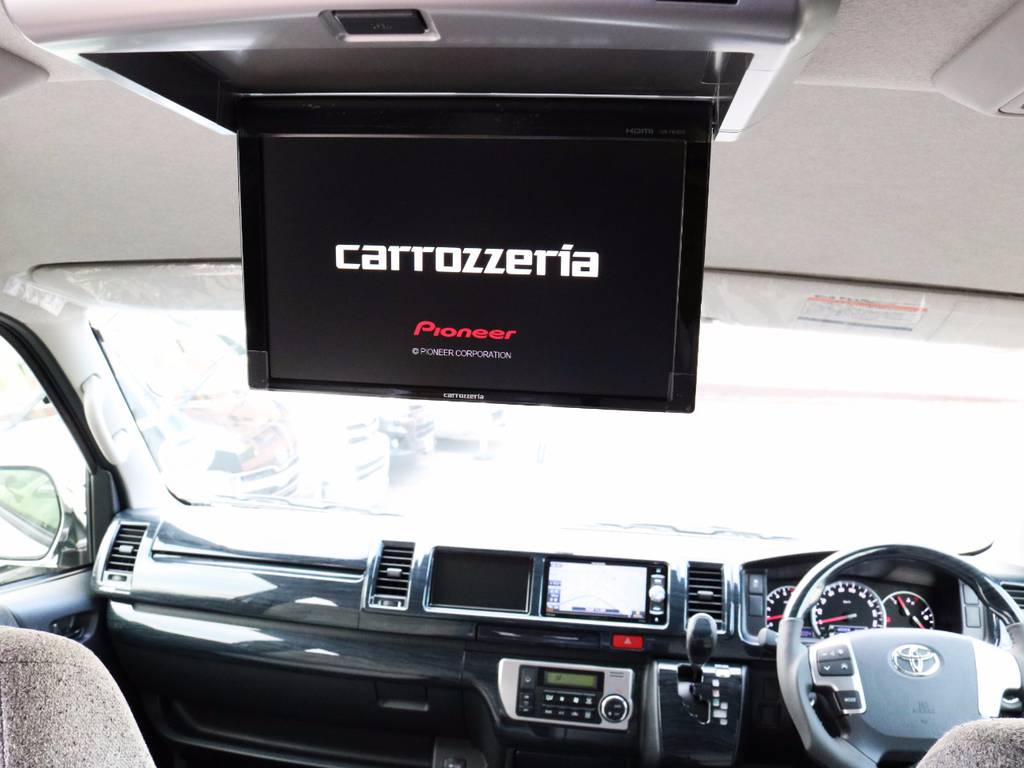 カロッツェリア製フリップダウンモニター！