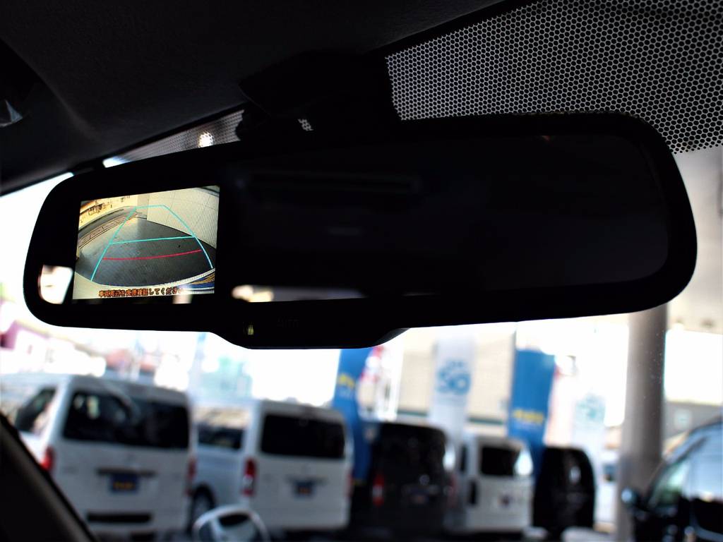 バックカメラ内臓自動防眩インナーミラー！