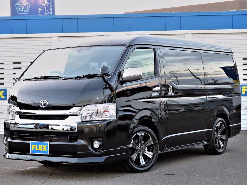 【新車ハイエースワゴンGL4WD寒冷地仕様車VSC付き　ブラックカスタムＰＫＧ】