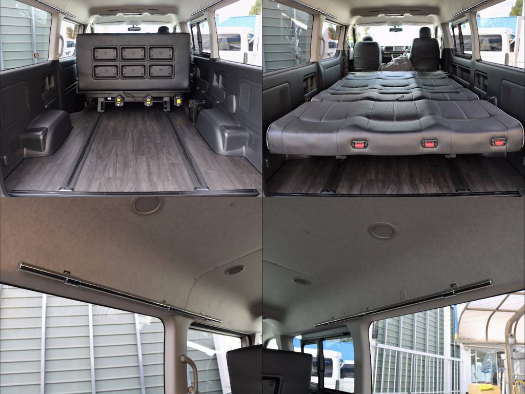 長旅の疲れを癒すベットにもワンタッチでトランスフォーム！