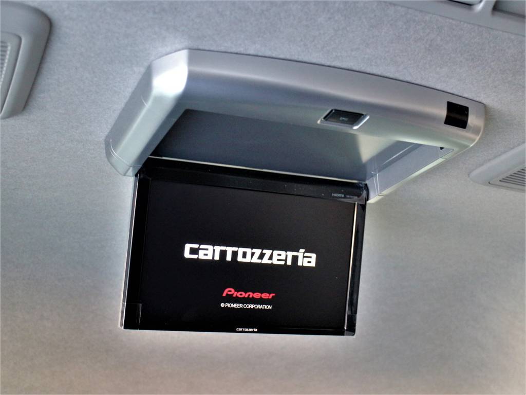 カロッツェリア後席フリップダウンモニター！