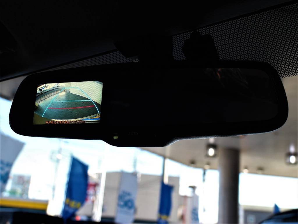 バックカメラ内臓自動防眩インナーミラー！