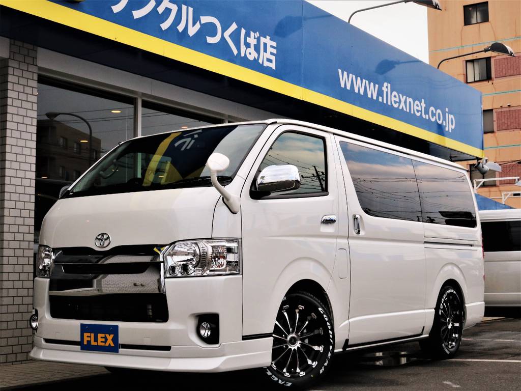 新車未登録ハイエースＶスーパーＧＬ５人乗りディーゼルターボ、４ＷＤ！人気のＶＥＲ４内装架装車輌♪