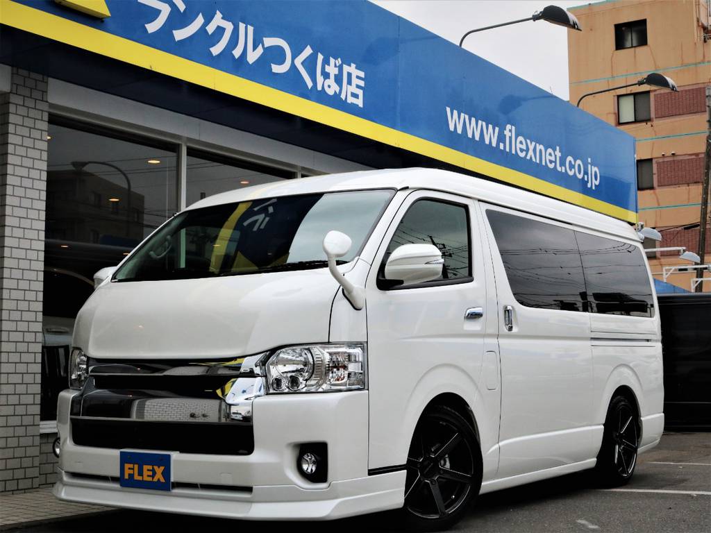 新車未登録ハイエースＷ「ＧＬ」１０人乗り２ＷＤガソリン車！ＦＬＥＸオリジナル内装ＶＥＲ１♪