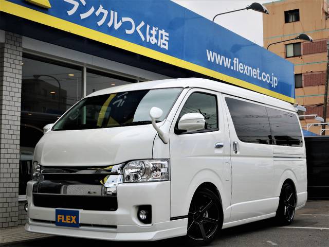 新車未登録ハイエースＷ「ＧＬ」１０人乗り２ＷＤガソリン車！ＦＬＥＸオリジナル内装ＶＥＲ１♪