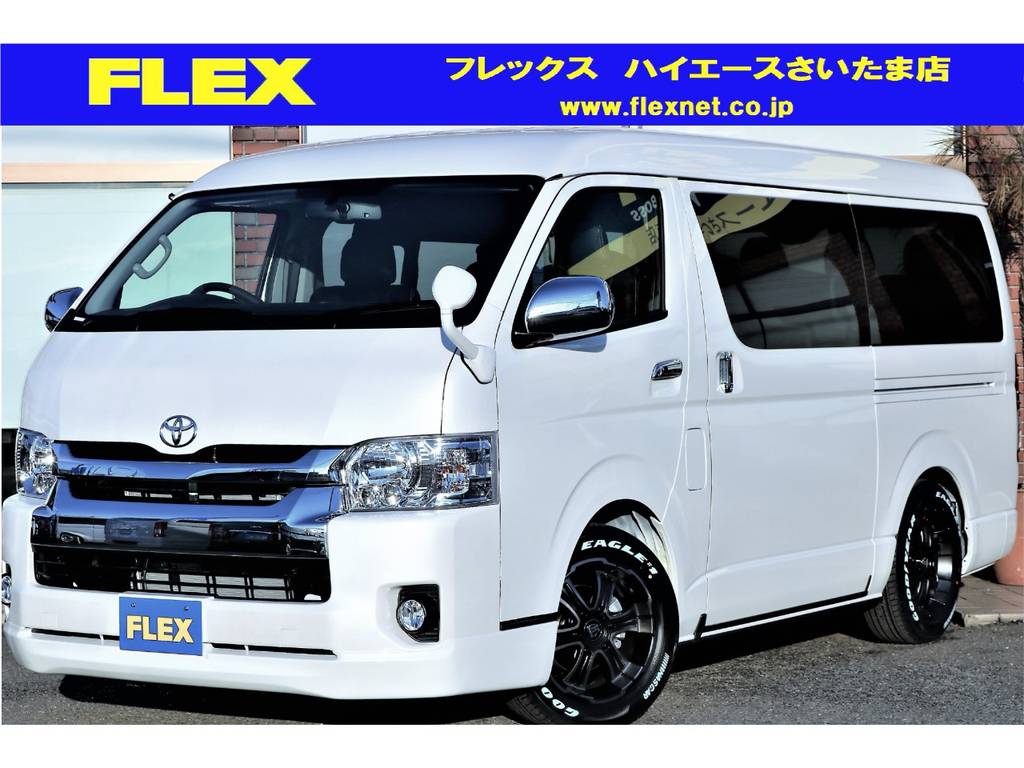 新車 ハイエースワゴン GL 4WD！FLEXオリジナルシートアレンジver.2！2ndシートをベンチシートに変更した人気のフルフラットベッドモデル！