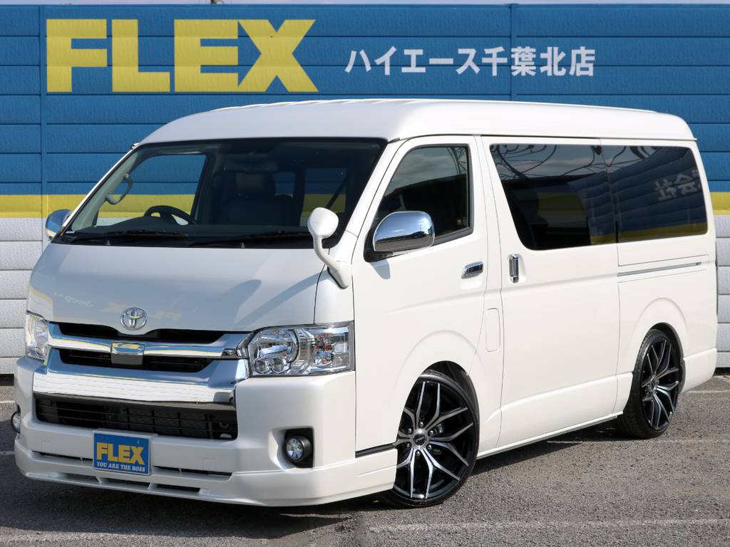 新型ＴＳＳＰ付き　新車未登録ハイエースワゴンＧＬ　２ＷＤ　１０人乗り　ＦＬＥＸオリジナル内装アレンジ【Ｖｅｒ２】！