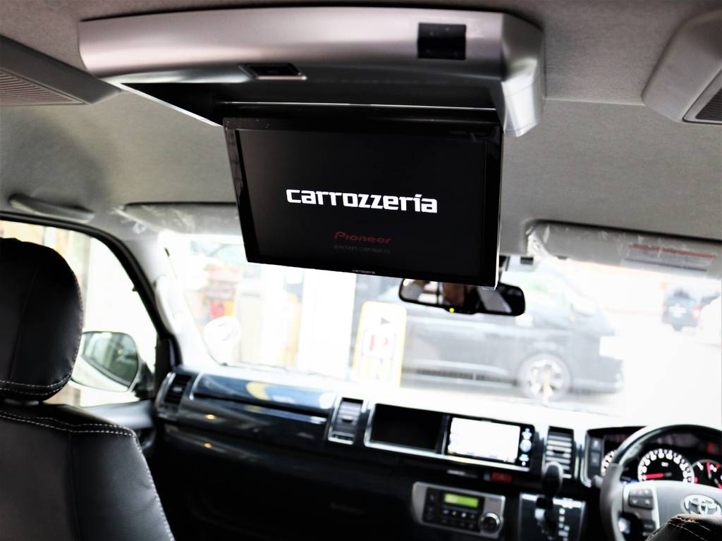 カロッツェリア製フリップダウンモニター！
