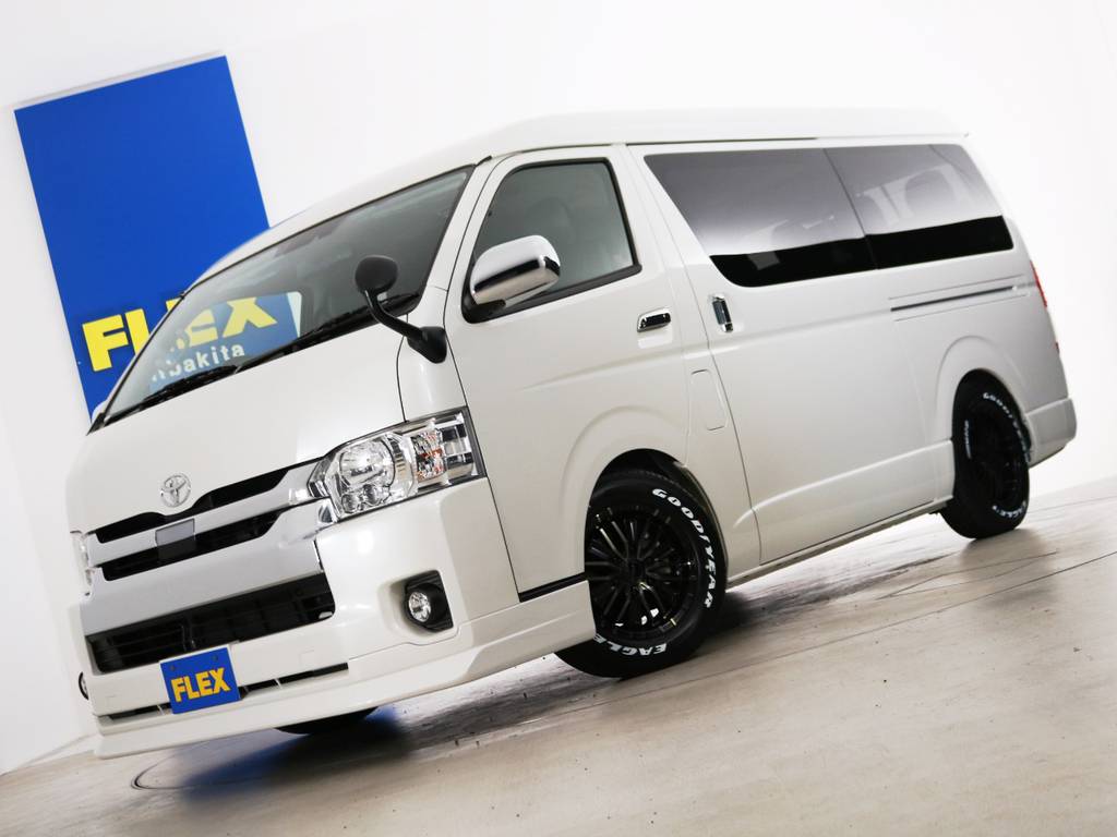 新車未登録　ハイエースワゴンＧＬ　ガソリン２ＷＤ　１０人乗り３ナンバー登録　ＦＬＥＸオリジナル　内装アレンジ【Ｖｅｒ１０】！