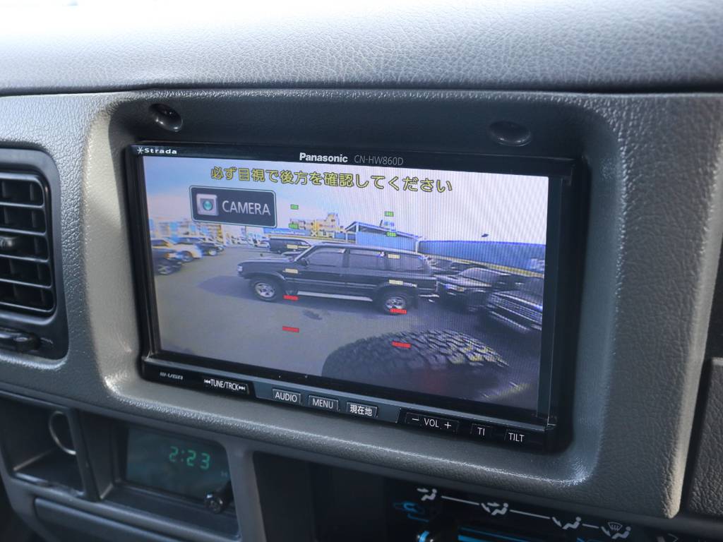 バックカメラも装着済みですので後方安全視界！