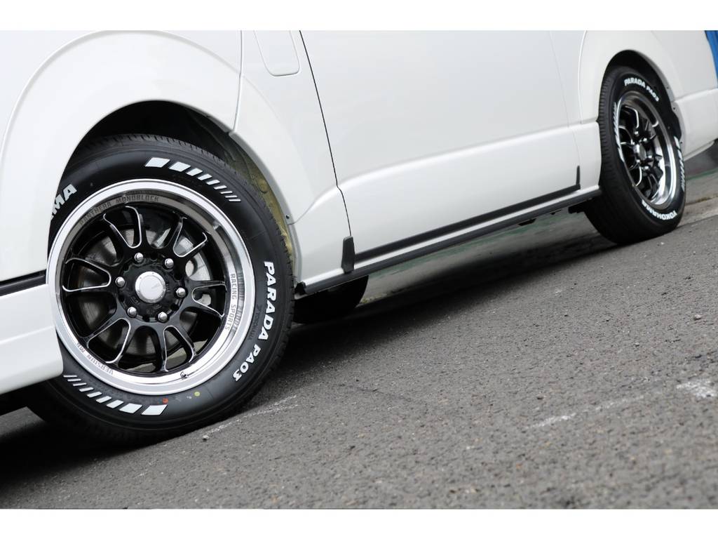 パンテーラ１７インチアルミホイールにＹＯＫＯＨＡＭＡパラダタイヤを装着！