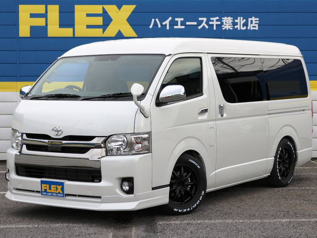 新車未登録　新型ＴＳＳ付き　ハイエースワイドバン　ガソリン２ＷＤ　特別仕様車ダークプライム　アレンジＦＵ－Ｗ！