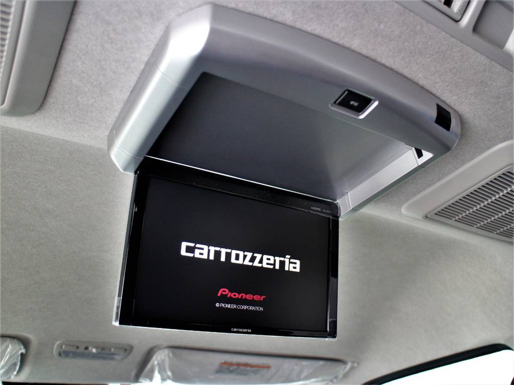 カロッツェリア後席フリップダウンモニター！