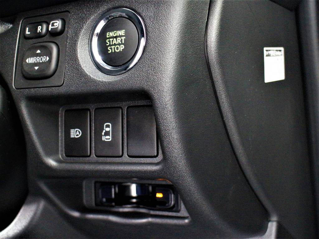 スマートキー＆プッシュスタート！　左側パワースライドドア！　自動ハイビーム（オートマチックハイビーム）！　ビルトインETC！