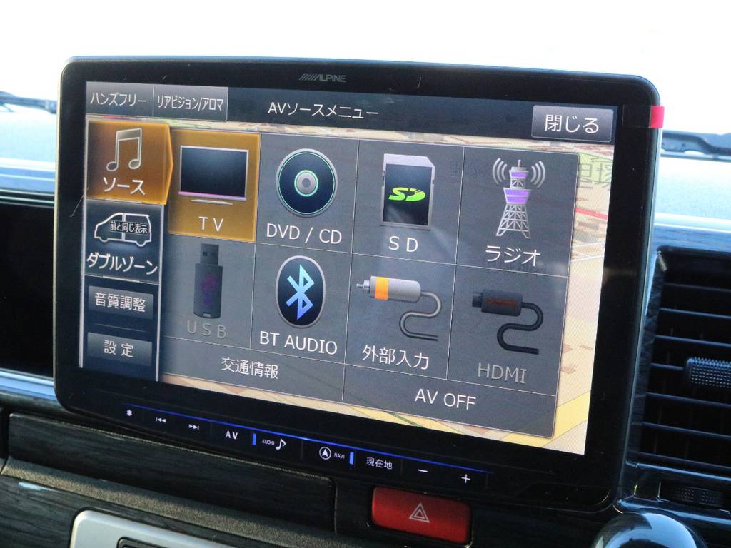 フルセグＴＶ！BluetoothMusic対応！