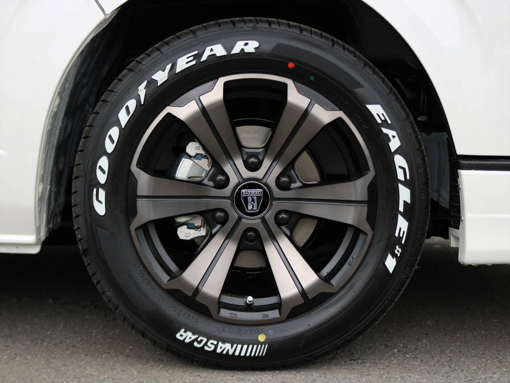 バルベロ　アーバンワイルドＦＬＥＸＶｅｒにグッドイヤーナスカーホワイトレタータイヤ！