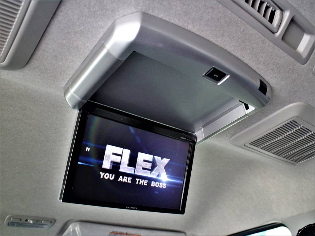 カロッツェリア後席フリップダウンモニター！