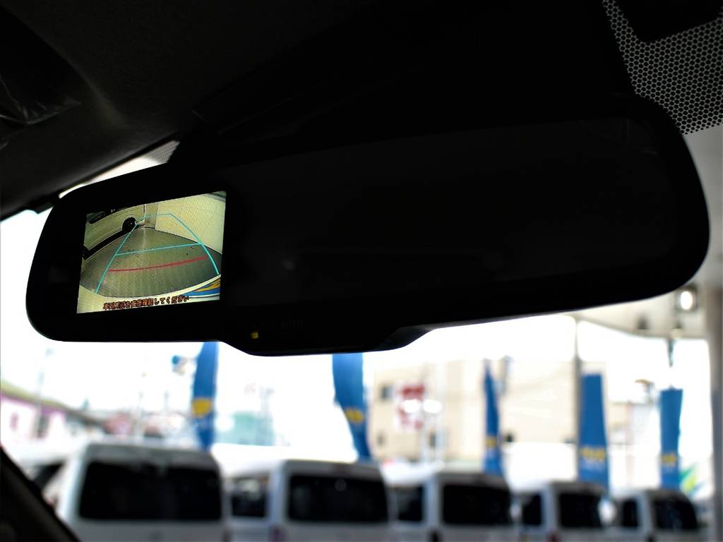 バックカメラ内臓自動防眩インナーミラー！