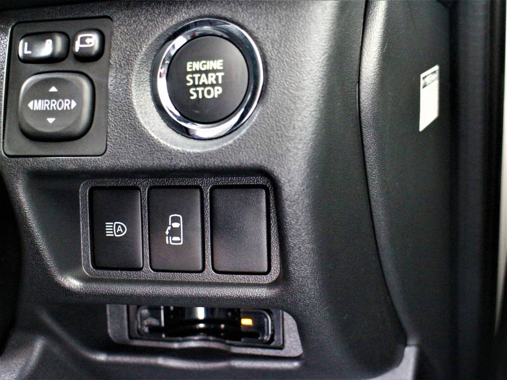 スマートキー＆プッシュスタート！　左側パワースライドドア！　自動ハイビーム（オートマチックハイビーム）！　ビルトインETC！