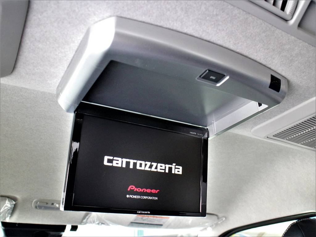 カロッツェリア後席フリップダウンモニター！