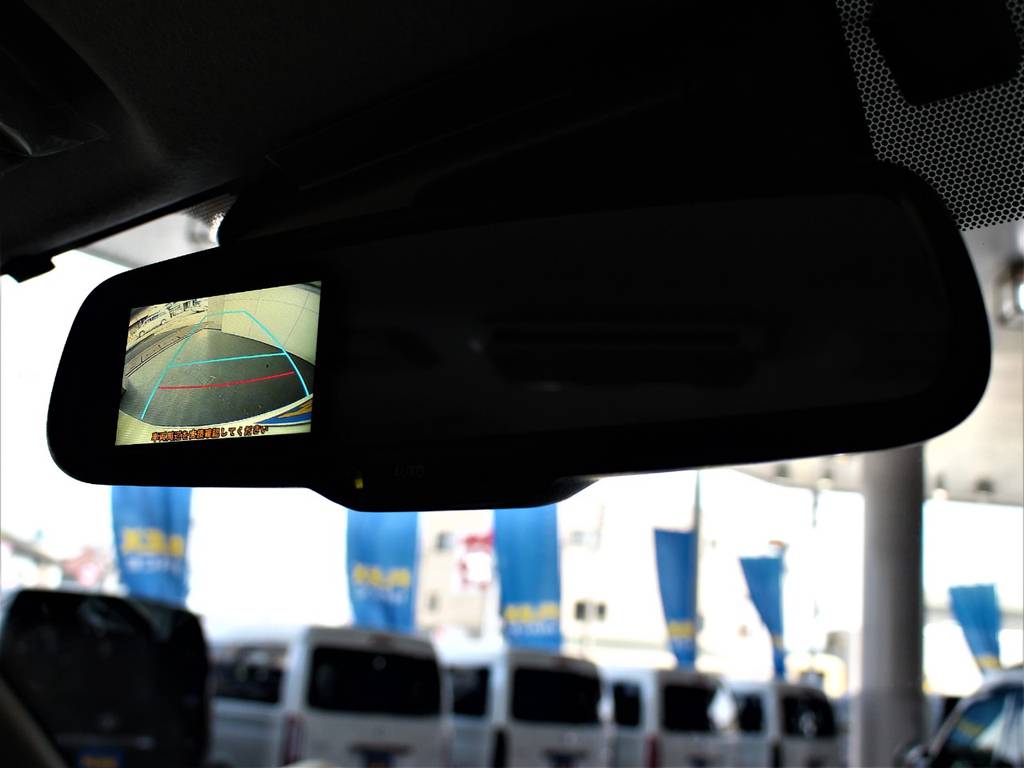 バックカメラ内臓自動防眩インナーミラー！