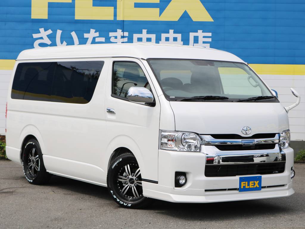 ハイエースワゴン　ＴＳＳ付き　トリプルナビ　ＦＬＥＸオリジナルシートアレンジＶｅｒ２入庫しました！