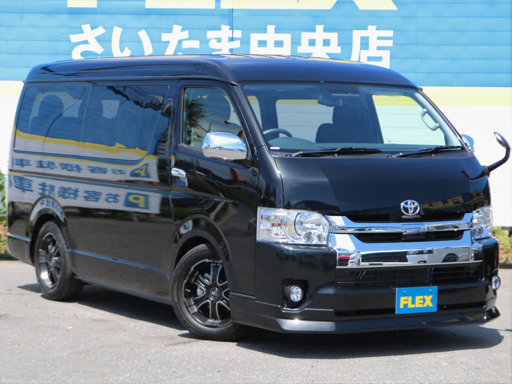 ハイエースワゴンＧＬ　ＴＳＳ付　トリプルナビ　床張りフローリング　ＦＬＥＸオリジナルシートアレンジＲ１入庫しました！