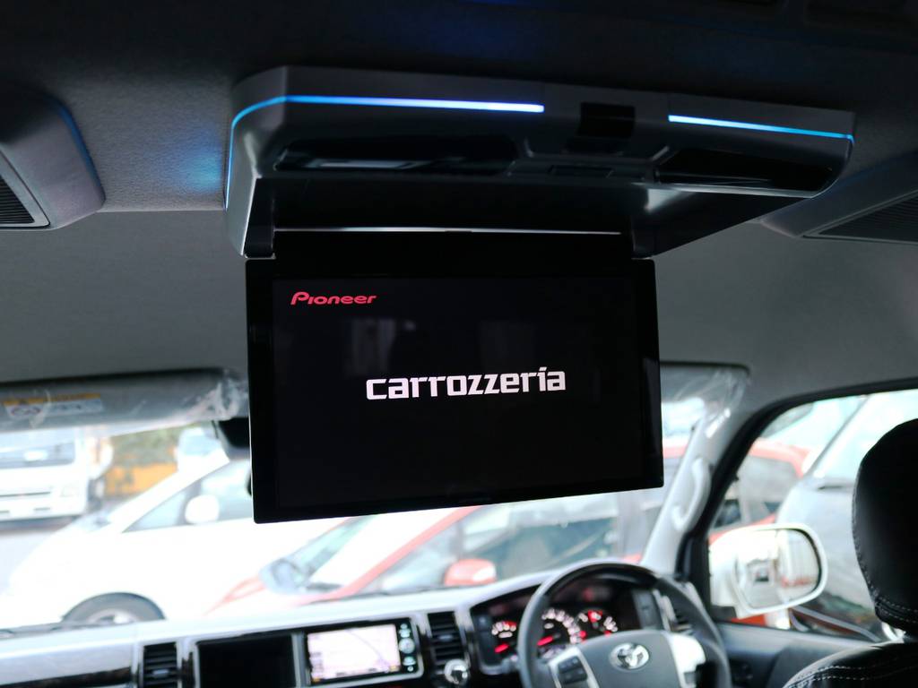新型　１１．６型　カロッツェリア製フリップダウンモニター♪