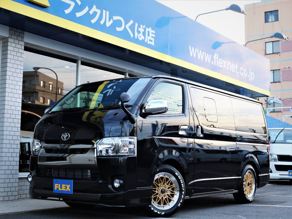 新車未登録ハイエースＶスーパーＧＬ５人乗り４ＷＤディーゼル車、特別仕様車ダークプライム！ベッドキットパッケージ！