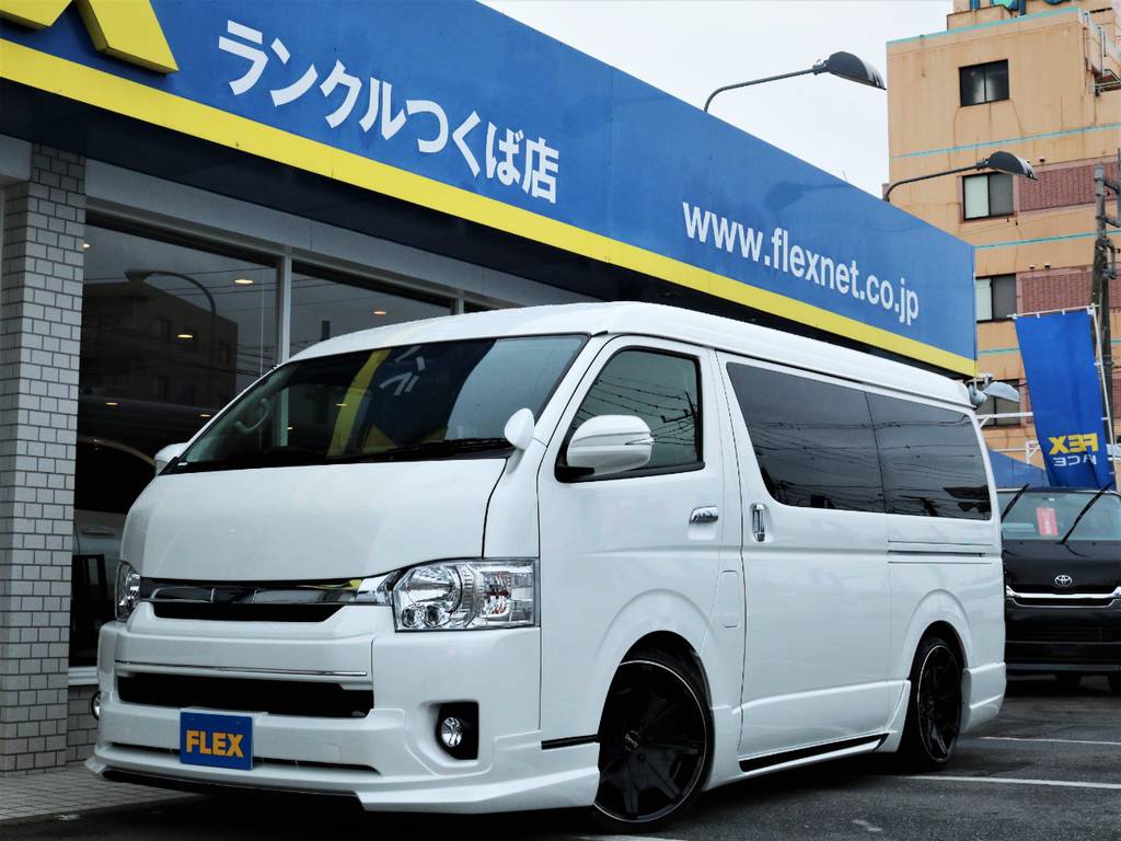 新車未登録ハイエースＷ「ＧＬ」１０人乗り、２ＷＤガソリン車！ＷＡＬＤフルエアロコンプリート！