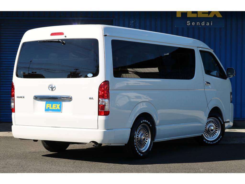 全国納車も大歓迎です！お問い合わせお待ちしております！　ハイエース仙台店　TEL　0222880411　MAIL　sendai@flex.jp