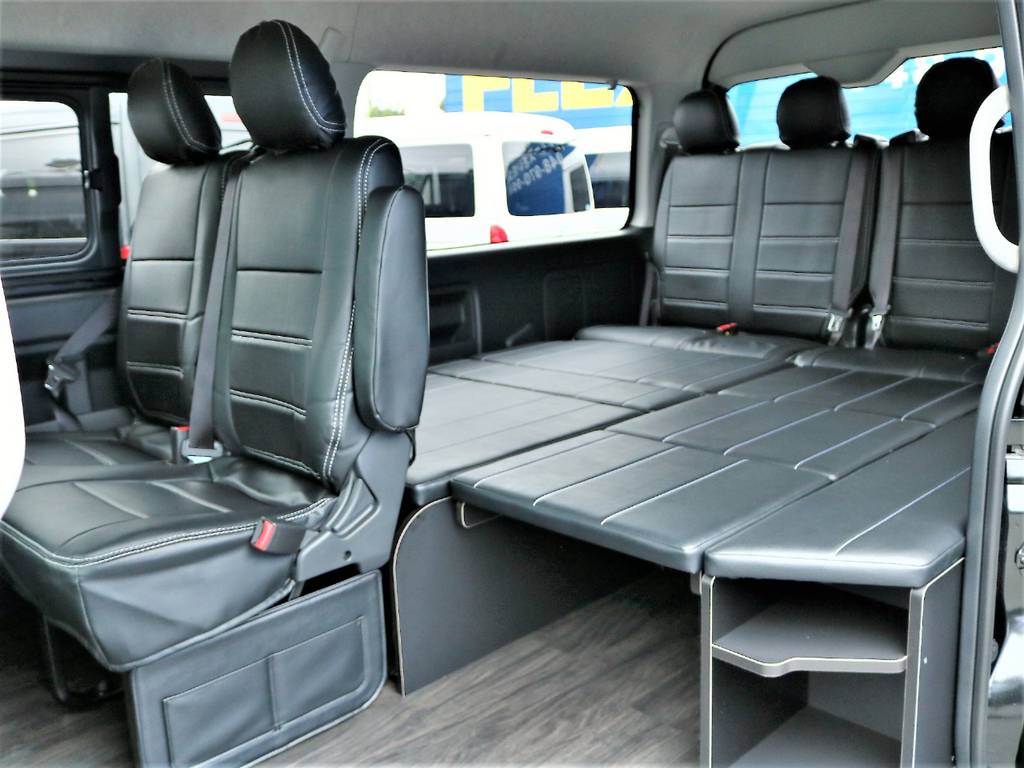 アウトドアや車中泊にもぴったりな人気内装架装アレンジR1です！