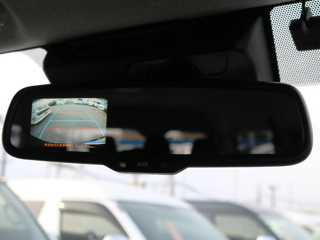 メーカーオプション　バックモニター内蔵自動防眩インナーミラー！