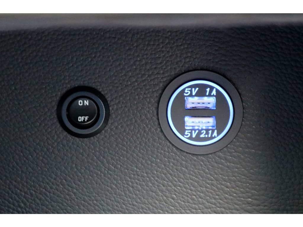 ＵＳＢ電源が標準装備されております！