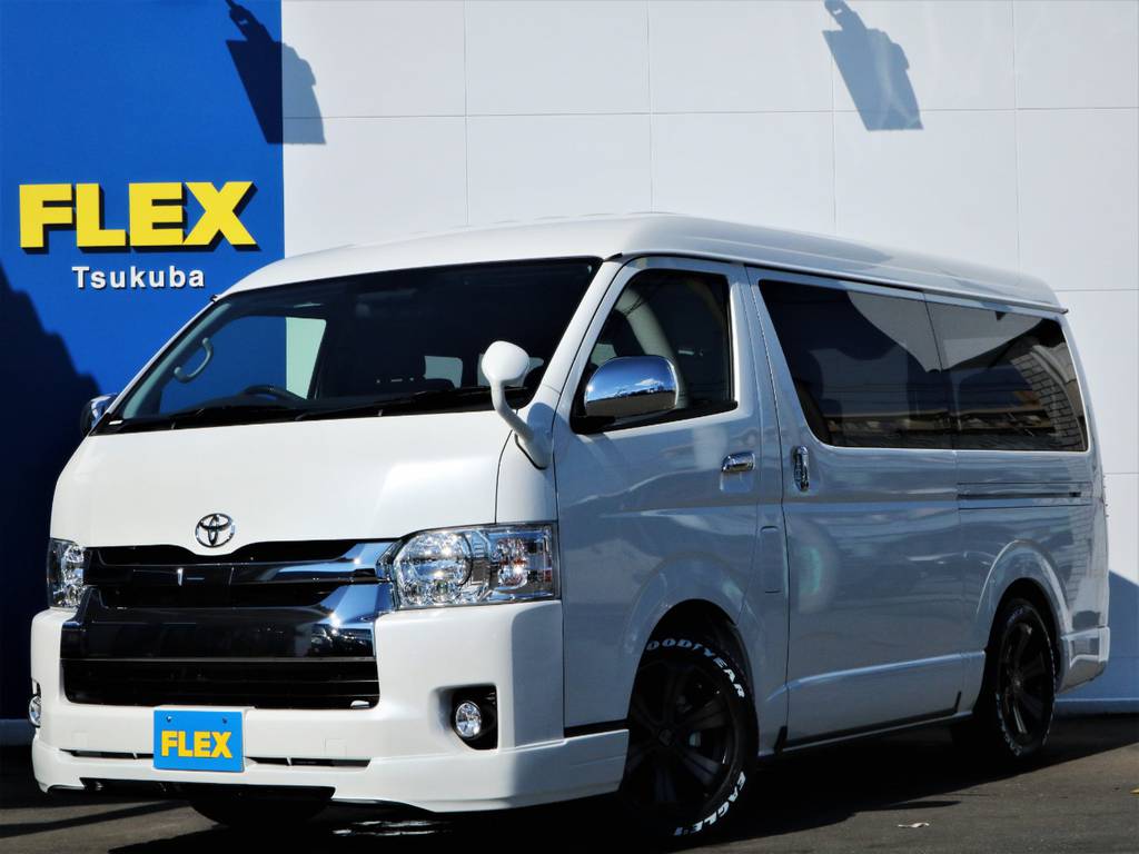 新車ハイエースＷ「ＧＬ」１０人乗り４ＷＤガソリン車！ＦＬＥＸオリジナル内装ＶＥＲ２完成！