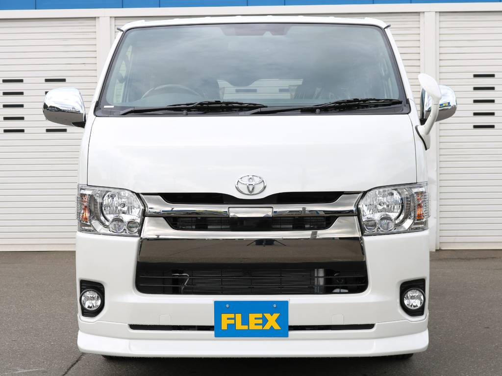 FLEXオリジナルフロントリップスポイラー装備でフェイスを整えております！