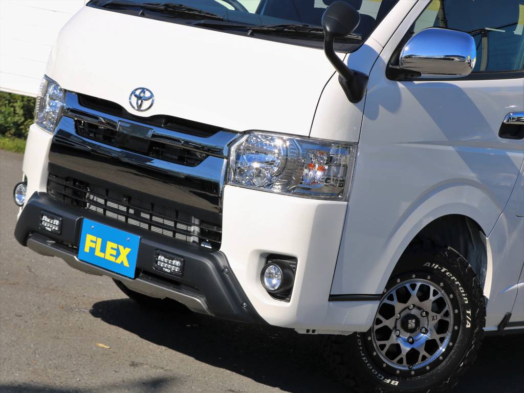 ワイルドなTRD製LEDライト付きフロントバンパー！