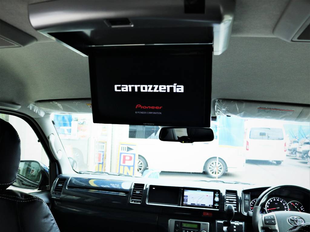カロッツェリア製フリップダウンモニター！