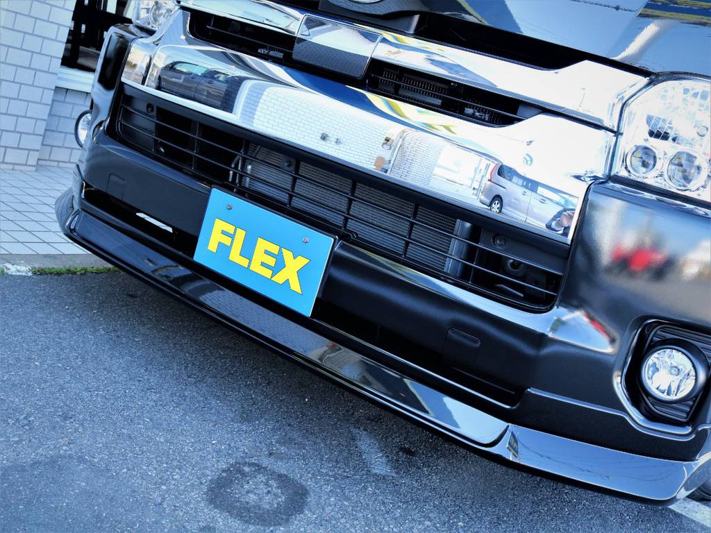 ＦＬＥＸオリジナルデルフィーノラインフロントスポイラー！