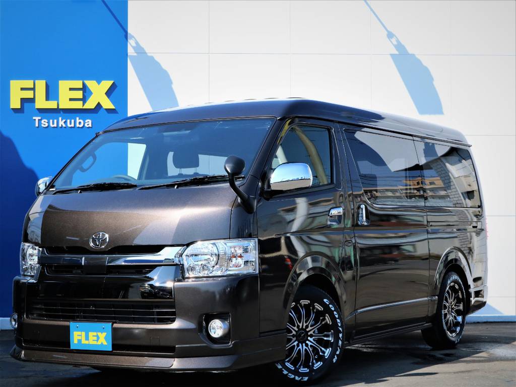 新車未登録ハイエースＶスーパーＧＬ５人乗りガソリン４ＷＤ！ＦＬＥＸオリジナル内装ＶＥＲ４完成！
